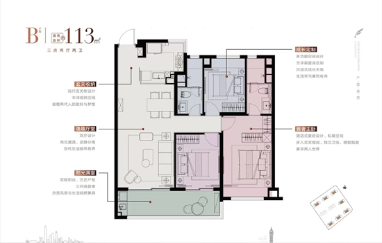 华润润鸿府户型图